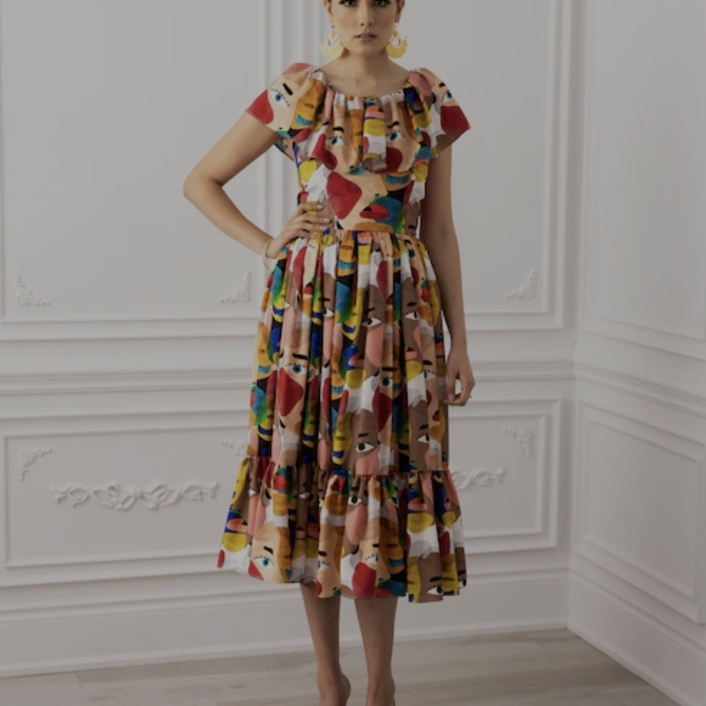 New By Canadian Designer Midi Dress